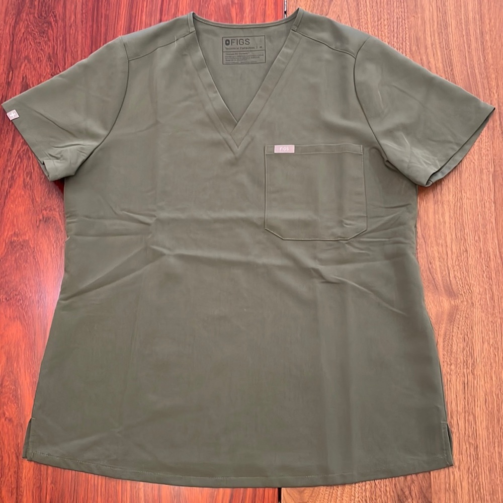 Figs Scrubs, sage, size medium. Worn one, wrong hospital color.